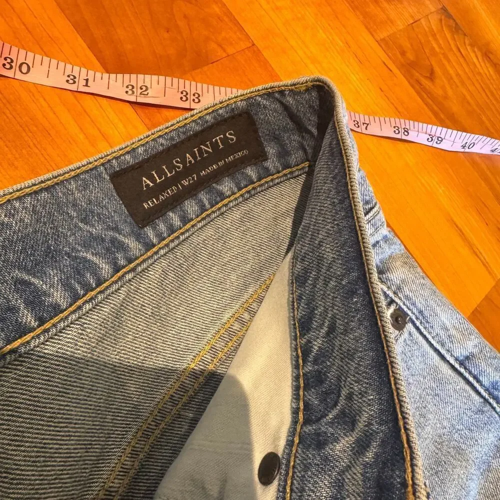 allsaints all saint relaxed jeans wideleg boyfriend baggy unisex